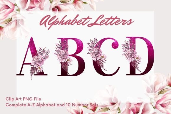 Floral Alphabet Sublimation Pink Glitter: Your Creative Secret Weapon