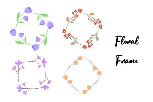 Floral Frame Greeting Designs: Versatile Visual Tools