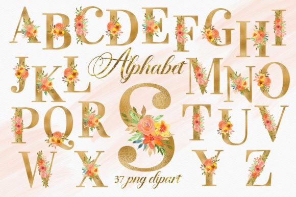 Gold Summer Floral Alphabet Numbers: The Designer’s Toolkit for Modern Craft