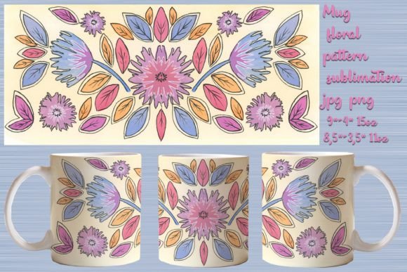 Mug Floral Pattern Sublimation: Crafting Personal Gifts and Branded Merchandise
