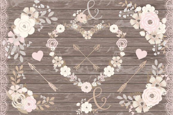 Shabby Chic Floral Cliparts: Vintage Charm for Modern Creatives