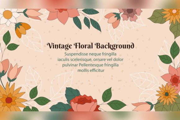 The Allure of the Vintage Hand Drawn Floral Frame in Digital Design