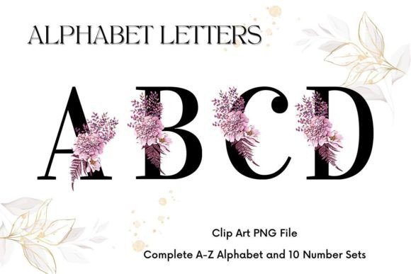 The Art and Utility of a Floral Alphabet Sublimation Black Font