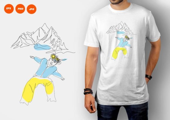 The Power of Modern Masculinity in Design: Men with Floral and Mountain Line Art