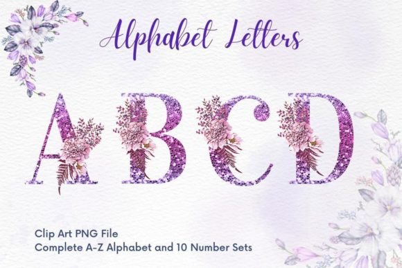 The Practical Value of a Floral Alphabet Sublimation Glitter Font Set