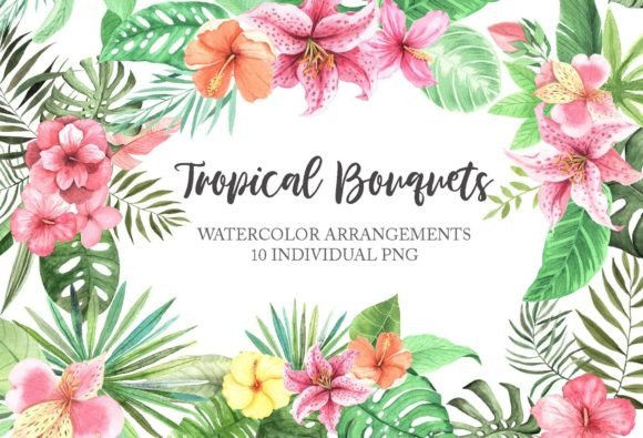 The Strategic Power of Watercolor Tropical Floral Bouquets Art