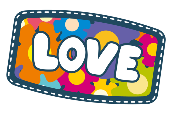 The Timeless Charm of Vintage Hippie Patch: Love Floral Decora